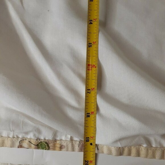 Window Top Treatment Yellow Watercolor Flowers Berries Spring Small Tablecloth - Picture 5 of 10